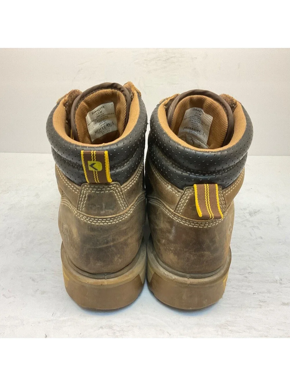 Dakota Men's 6'' Quad Comfort Steel Toe Comp. Plate Work Boots 6114 Brown 11W
